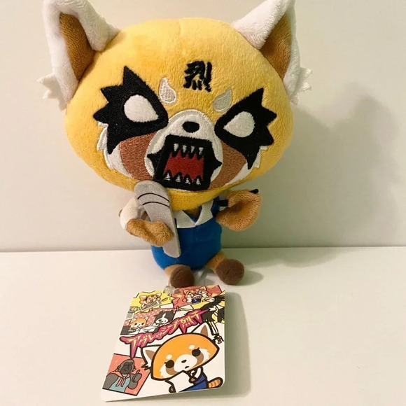 2018 Sanrio Aggretsuko Plush Death Metal 7 Inch Small Stuffed Toy - Picture 11 of 14